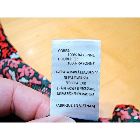 Lush Womens Black Red Floral Lined Square Neck One Piece Romper Size Medium Flaw - Picture 11 of 12